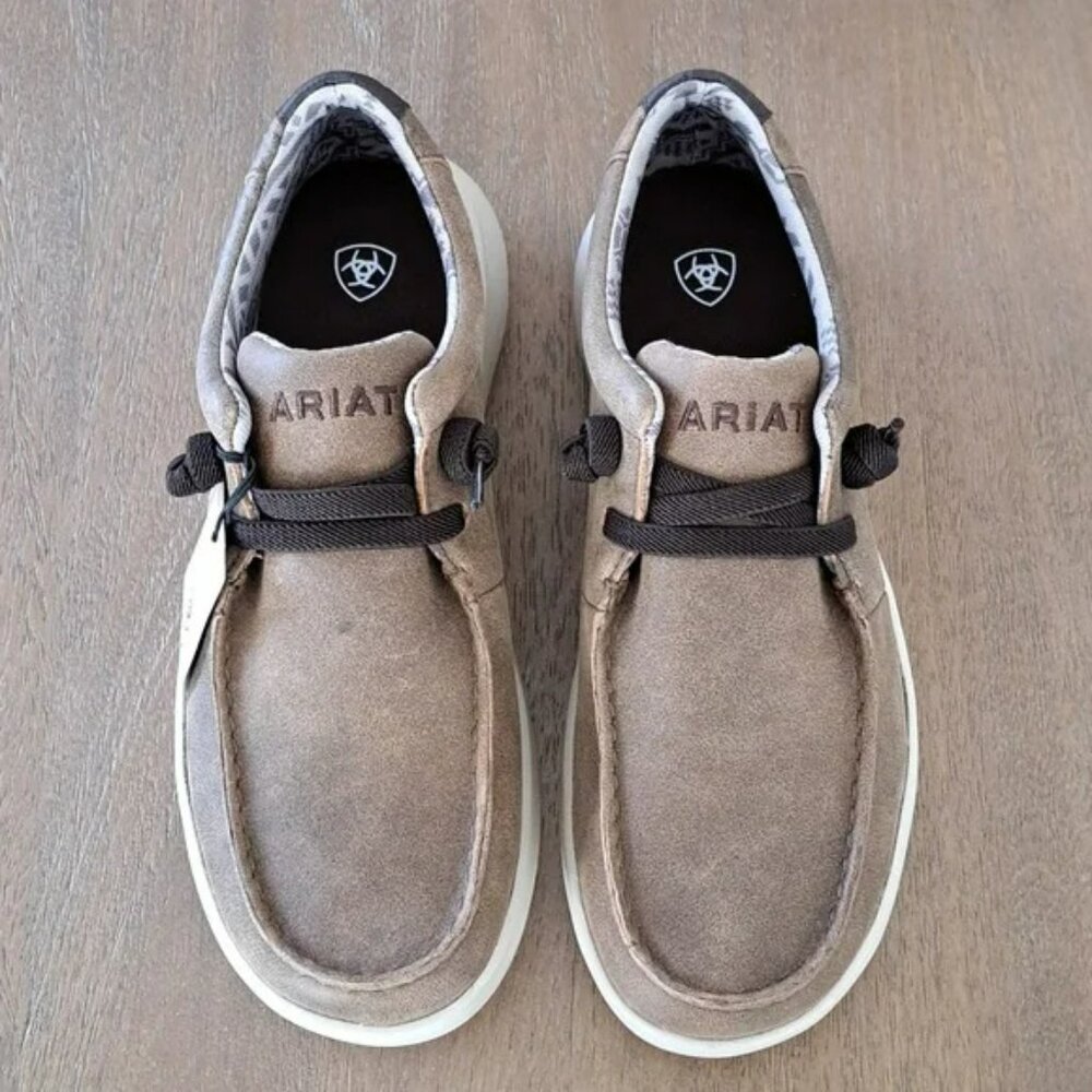 Ariat Hilo Men's Shoes - Color: Brown Bomber - Size: Men 9 EE Wide - Picture 2 of 10